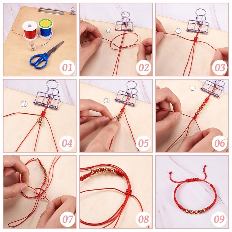 EEE ELECRELIVE 150 Yards 0.5mm Braided Nylon Crafting Thread Chinese Knotting Beading String Macrame Cord Rope for Necklace Bracelet Jewelry Craft Making  Coconut Brown - Image 4